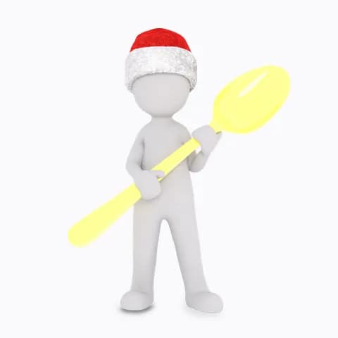 men holding golden spoon