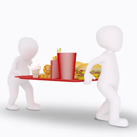 carry the tablet of junk food