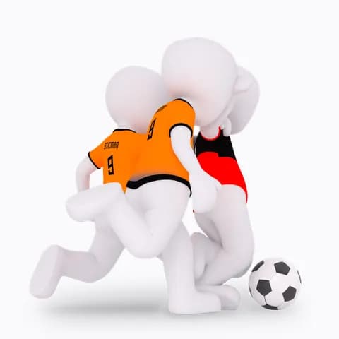 two oranje players fouling