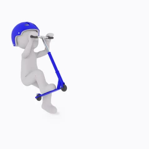 pedal scooter riding with helmet 4