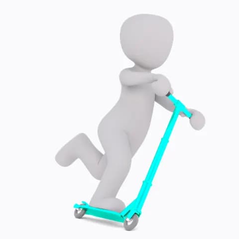 rolling scooter without helmet
