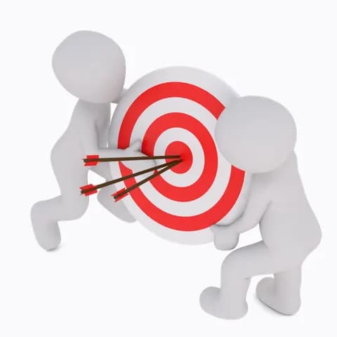 an archer shoots arrows at a target