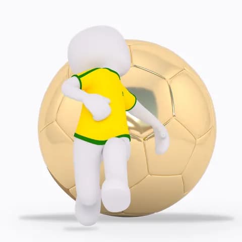 running away from the golden football